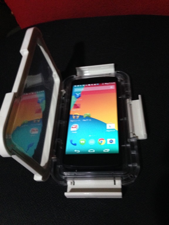 Nexus5用に無印良品のスマートフォン用防水ケース買いました メールのプロの独り言